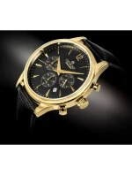Pánské hodinky Giewont Chronograph Sapphire Black and Gold GW6310-A4 Pánské hodinky Giewont Chronograph Sapphire Black and Gold GW6310-A4
