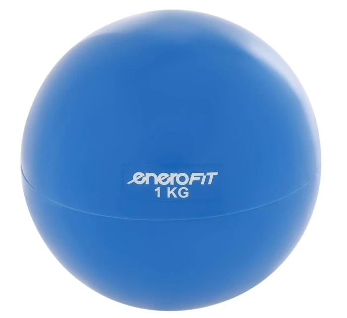POSILOVACÍ MÍČ SE ZÁVAŽÍM 1KG MODRÝ ENERO FIT