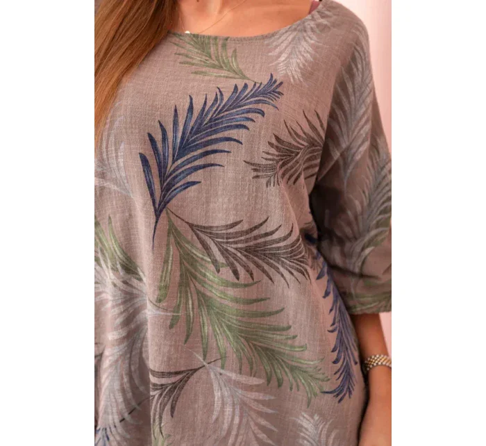 Dámská bavlněná halenka s s rukávy fango model 21073245 - K-Fashion