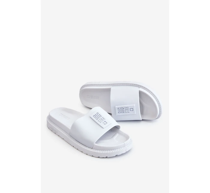 Dámské pantofle Big Star LL274428 Bílé Dámské pantofle Big Star LL274428 Bílé