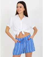 Dámské šortky D73770M61531KG modré - FPrice Dámské šortky D73770M61531KG modré - FPrice