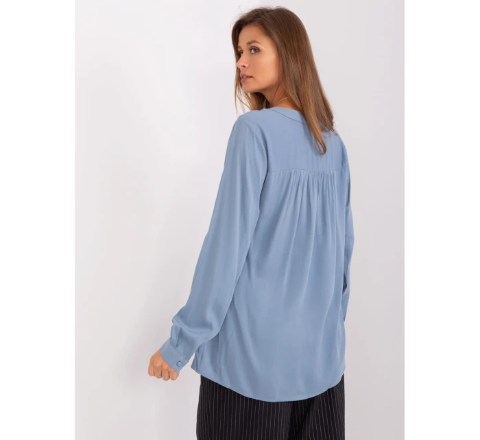 Halenka D73792M11081A šedá modrá