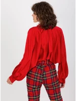 Košile DHJ KS model 21485641 tmavě červená - FPrice Košile DHJ KS model 21485641 tmavě červená - FPrice