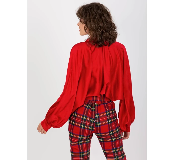 Košile DHJ KS model 21485641 tmavě červená - FPrice Košile DHJ KS model 21485641 tmavě červená - FPrice