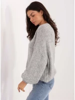 Sweter MI SW model 21795644 szary - FPrice Sweter MI SW model 21795644 szary - FPrice