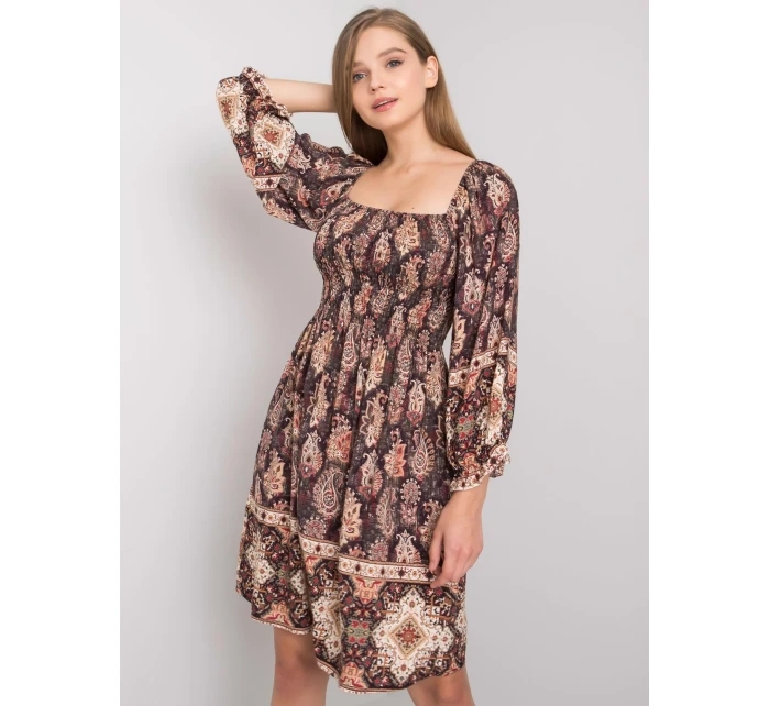 TW SK BI H3748 šaty.22X tmavě hnědá