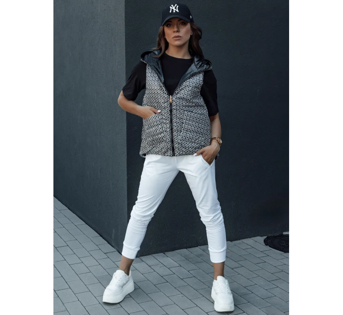 Dámská prošívaná vesta ICONVEST černá FashionStreet TY4432