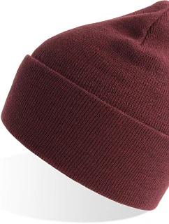 Pure Pletená čepice  burgundy melange model 22479342 - Atlantis Headwear