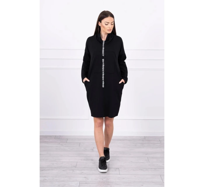 Šaty s kravatou černé Šaty s kravatou černé