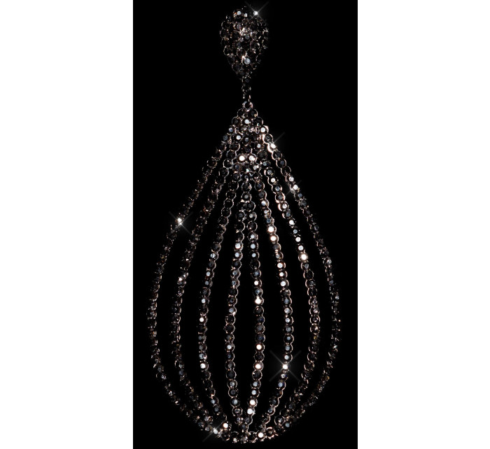 Elegant rhinestone earrings drop shape