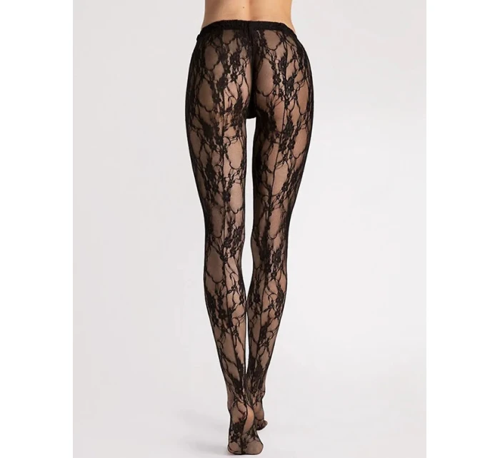 Dámské punčochové kalhoty Donatella I 5000 Černá vzor - Fiore Dámské punčochové kalhoty Donatella I 5000 Černá vzor - Fiore