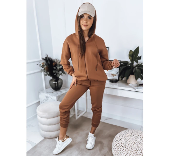 Dámský teplákový komplet AMILIA PREMIUM mocha FashionStreet AY0736