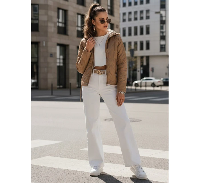 Dámská prošívaná bunda MAXWELL beige FashionStreet TY4110