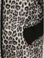 Dámská přechodná bunda s leopardím vzorem bílá FashionStreet TY5548 Dámská přechodná bunda s leopardím vzorem bílá FashionStreet TY5548