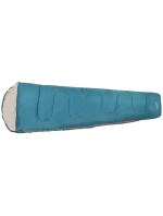 MUMIA TURISTICKÉ POSTELE XXL 230x80/50 cm MODRÉ ČERVENÉ LÍSTKY