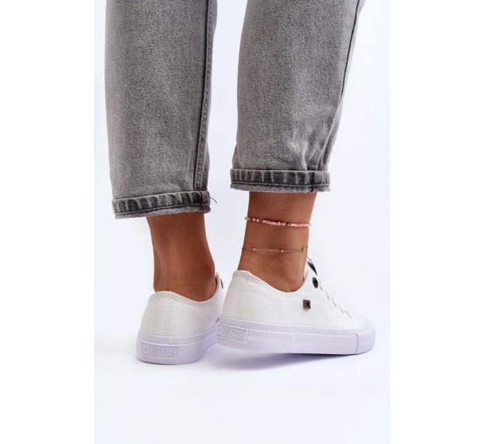 Dámské Klasické Nízké Tenisky BIG STAR AA274010 Bile Dámské Klasické Nízké Tenisky BIG STAR AA274010 Bile