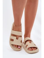 Dámské pěnové pantofle – béžové