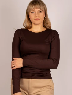 model 21494139 Košilka s dlouhým rukávem hnědá - Babell