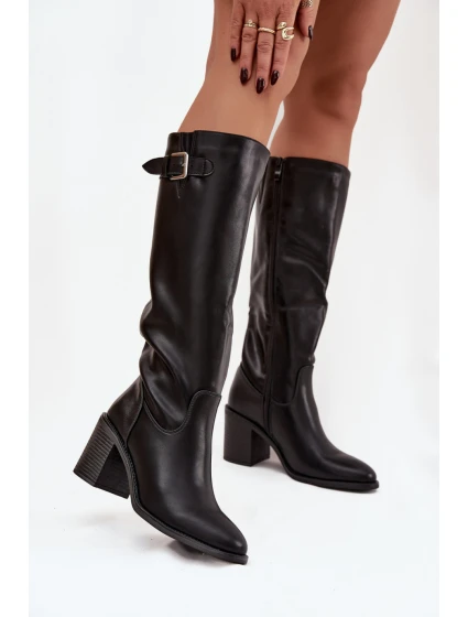 Kozačky na podpatku  model 220722 Step in style