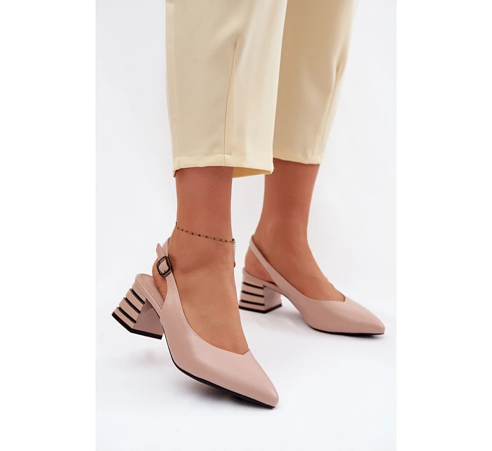 Sandály na podpatku  model 226500 Step in style