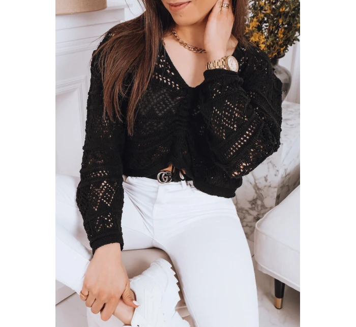 MISTELLA dámský svetr černý FashionStreet MY1538