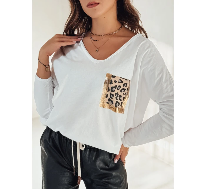 GLAMZONE dámská halenka oversize s potiskem bílá FashionStreet RY2683