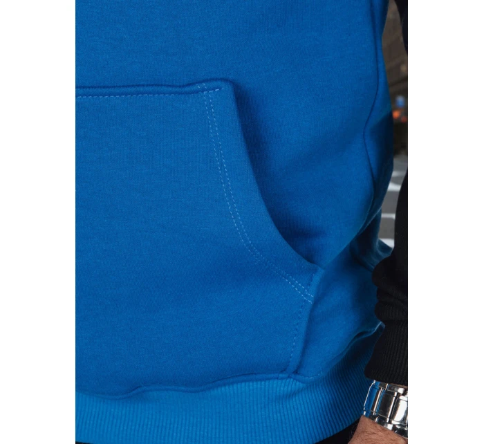 Pánská základní mikina s kapucí modrá Dstreet model 21985981 - FashionStreet