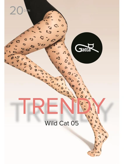 Punčocháče Gatta Trendy Wild Cat wz.05 20 den 2-4 Punčocháče Gatta Trendy Wild Cat wz.05 20 den 2-4