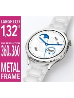 Dámské chytré hodinky Silver + Black Strap model 21804965 - RUBICON Dámské chytré hodinky Silver + Black Strap model 21804965 - RUBICON