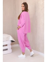 Komplet nových mikinových kalhot Punto světle růžová Komplet nových mikinových kalhot Punto světle růžová