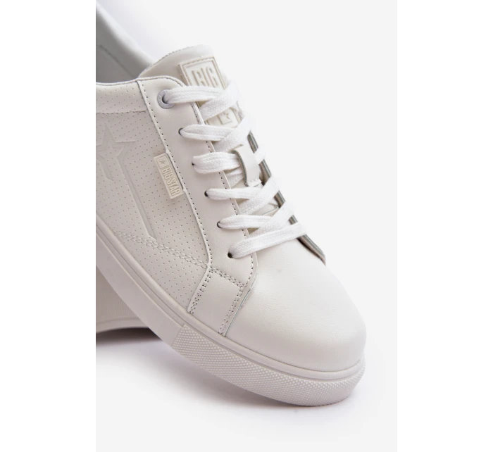 Pánské Tenisky Z Eko Kůže Big Star OO174020 Bílé Pánské Tenisky Z Eko Kůže Big Star OO174020 Bílé