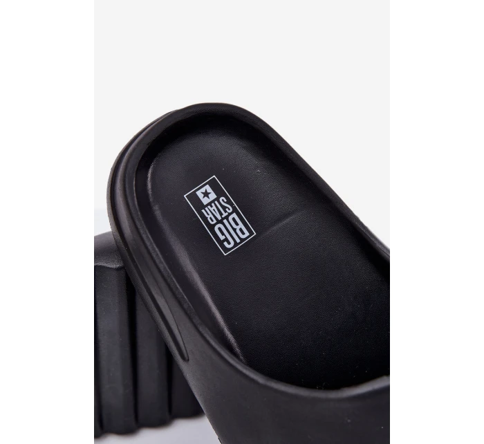 Pěnové Pantofle Pánské S Logem Big Star RR174A012 Černé Pěnové Pantofle Pánské S Logem Big Star RR174A012 Černé