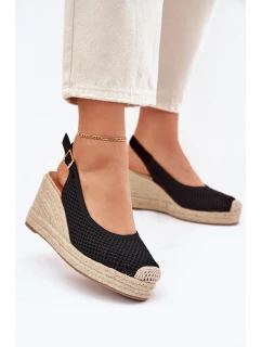 Dámské Sandály Na S Pletením Černé model 21699438 - Boto