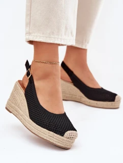 Dámské Sandály Na S Pletením Černé model 21699438 - Boto