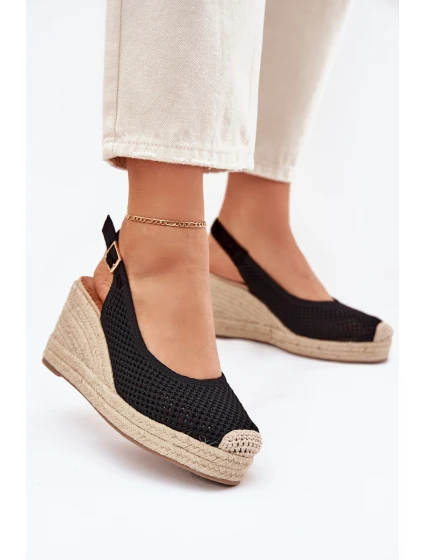 Dámské Sandály Na S Pletením Černé model 21699438 - Boto Dámské Sandály Na S Pletením Černé model 21699438 - Boto