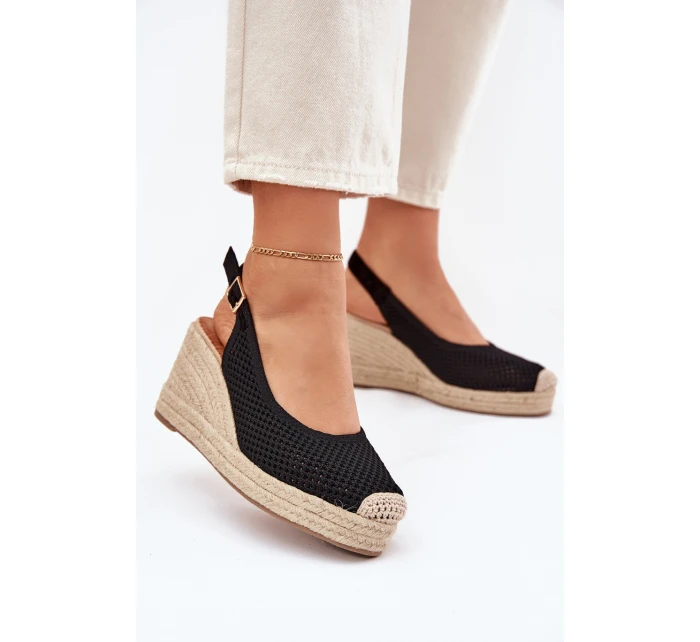 Dámské Sandály Na S Pletením Černé model 21699438 - Boto Dámské Sandály Na S Pletením Černé model 21699438 - Boto