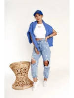 Dámské módní tenisky Big Star - bílá/tmavě modrá Dámské módní tenisky Big Star - bílá/tmavě modrá