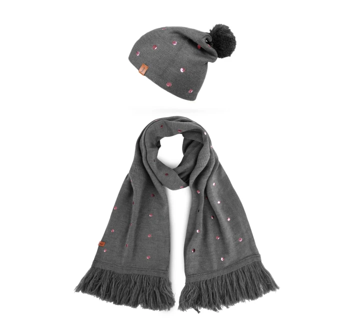 Dámský set šály a čepice Vuch Nurit Set Grey