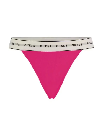 Dámské tanga O2BE04KBBU1 EXR malinová - Guess