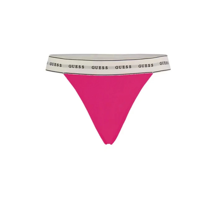 Dámské tanga O2BE04KBBU1 EXR malinová - Guess