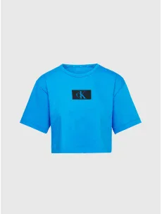 Dámský top QS6946E CC4 modré - Calvin Klein