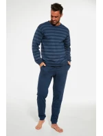 Pánské pyžamo Loose 11 117/235 Tmavě modrá vzor - Cornette