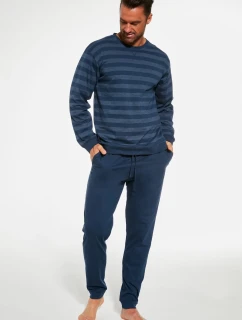 Pánské pyžamo Loose 11 117/235 Tmavě modrá vzor - Cornette