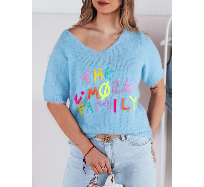 Dámský svetr FATEL modrý FashionStreet MY2316