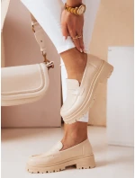 Dámské mokasíny na platformě TORINO beige FashionStreet ZY0777