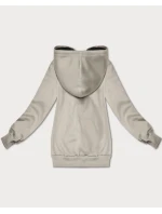 Béžová volná klokaní mikina s kapucí S'West (B-11#) Béžová volná klokaní mikina s kapucí S'West (B-11#)