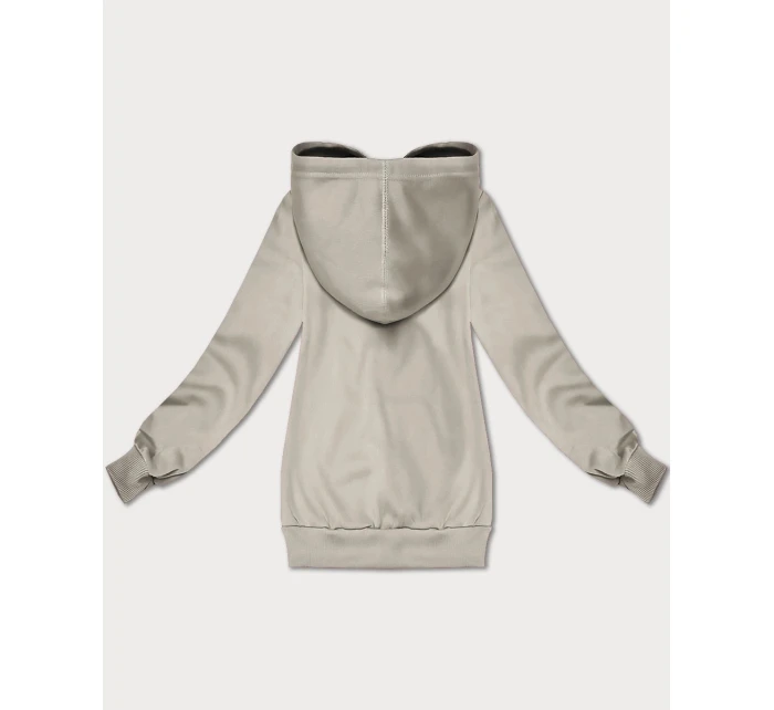 Béžová volná klokaní mikina s kapucí S'West (B-11#) Béžová volná klokaní mikina s kapucí S'West (B-11#)