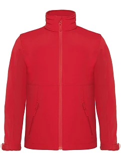 B&C Hooded Softshell /kids Dětská 3-vrstvá softshellová bunda model 22482953 red
