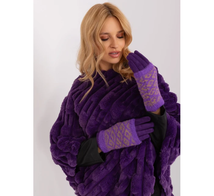 Rukavice AT RK 2310.91 tmavě fialová