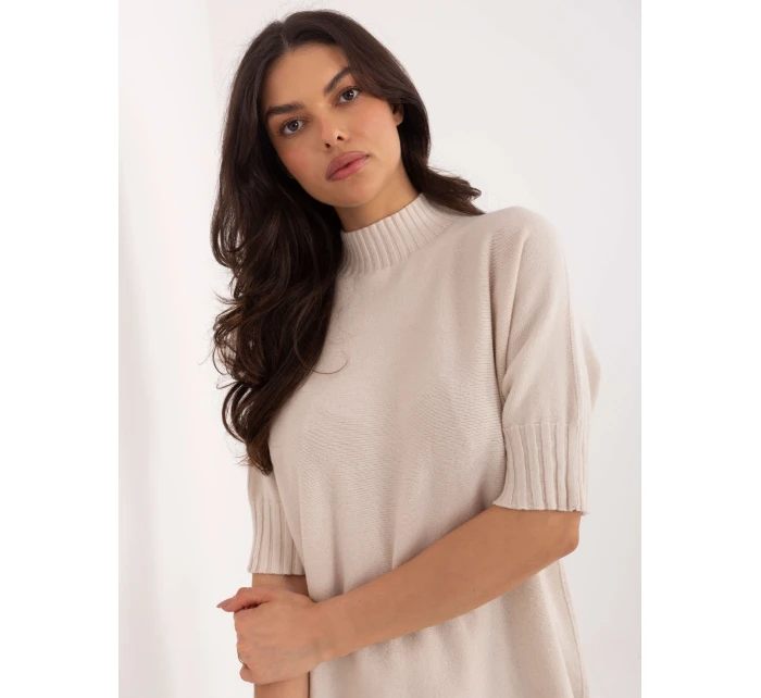 Sweter MI SW model 21807949 beżowy - FPrice Sweter MI SW model 21807949 beżowy - FPrice